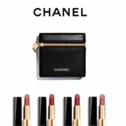 新品 シャネル CHANEL リップケースポーチ ブラック 口紅入れ チェーン