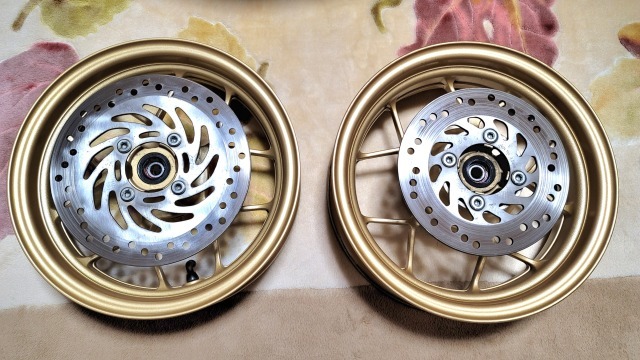 JC61 グロム 純正ホイール フロント リア セット 金 ゴールド GROM MSX