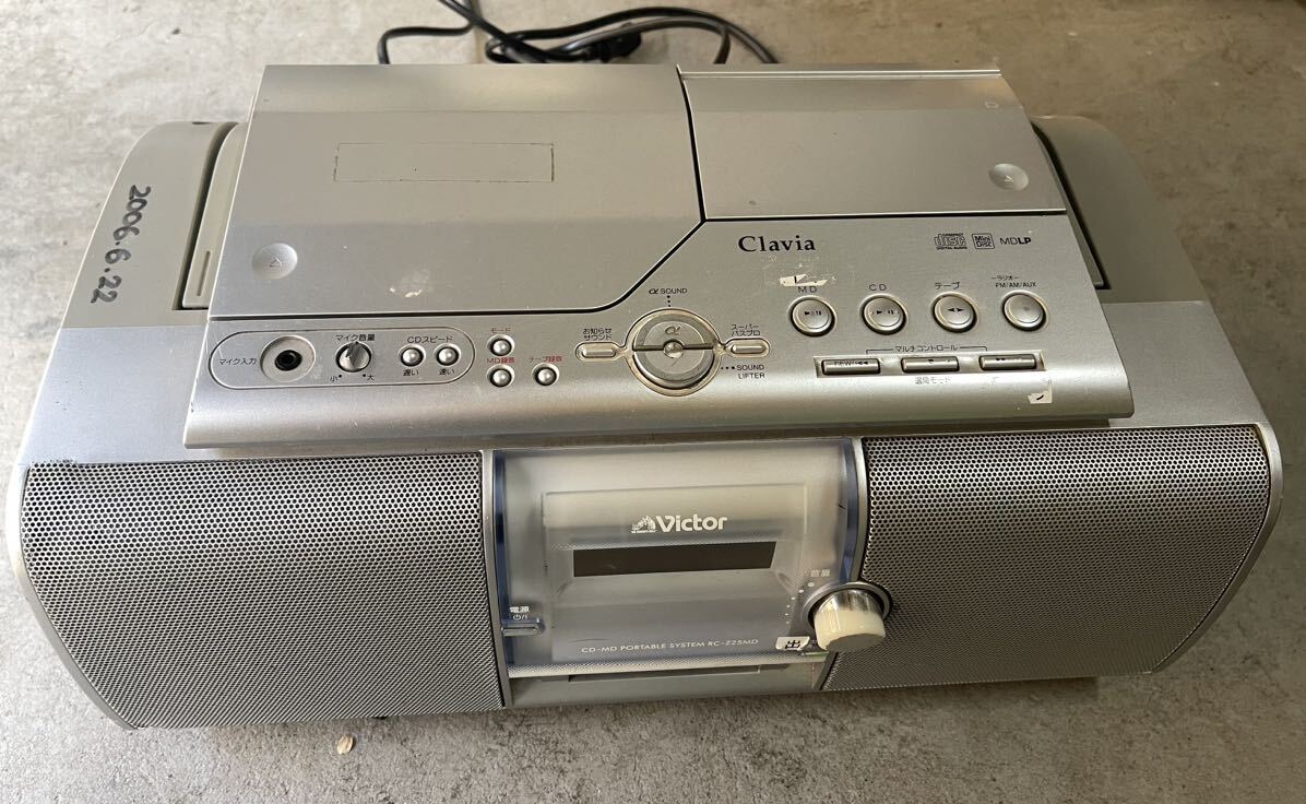 Yahoo!オークション - Victor ラジカセ RC-Z25MD CD/MDポータブルシス