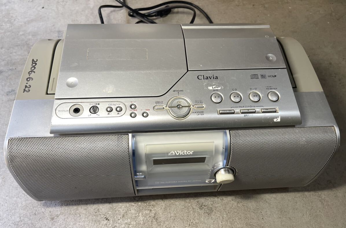 Yahoo!オークション - Victor ラジカセ RC-Z25MD CD/MDポータブルシス