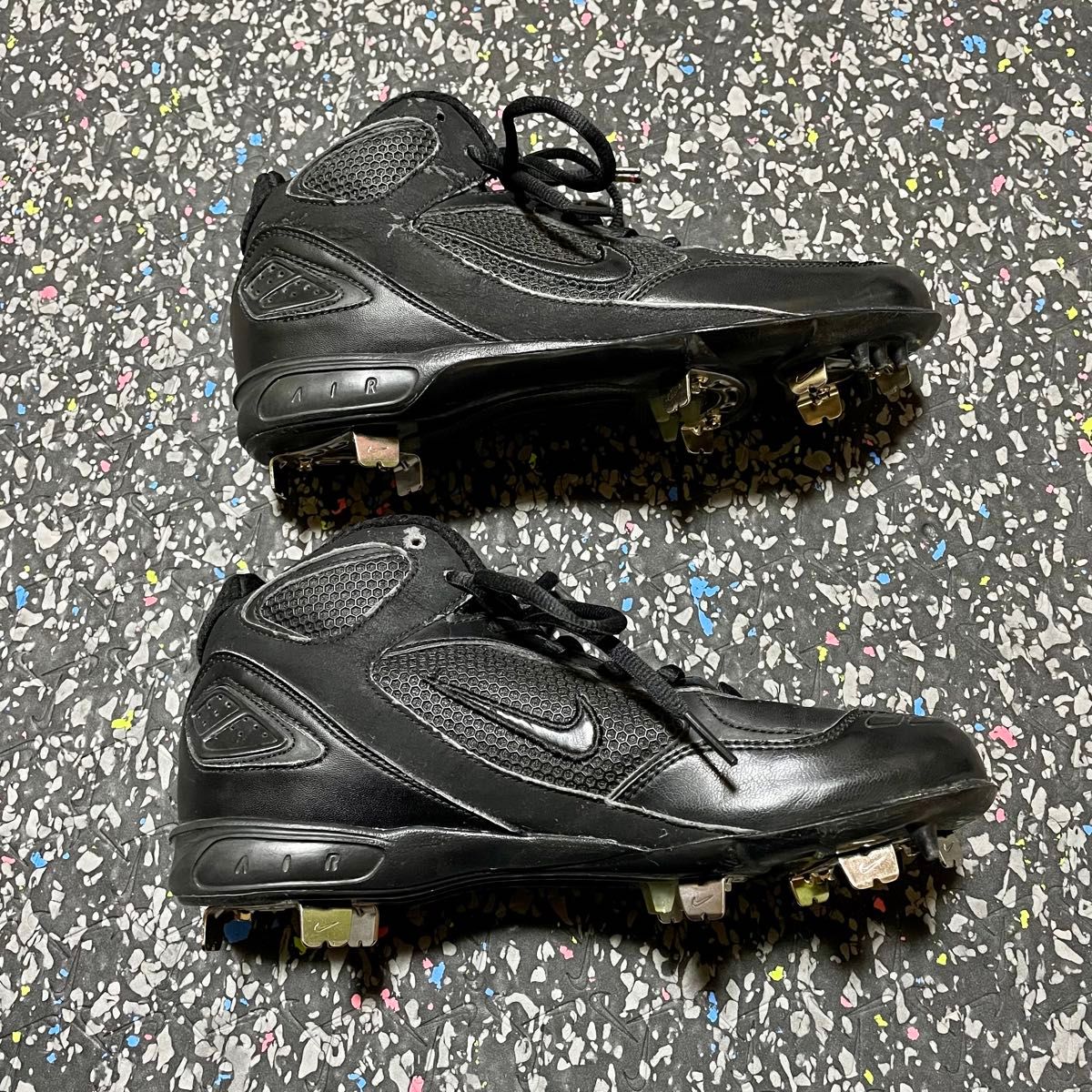 ナイキ NIKE 野球用スパイク ブラック 25 5cm 新品替刃 ハンドルあり