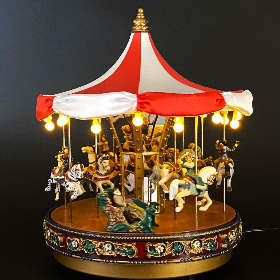 レア】ミスタークリスマス メリーゴーランド オルゴール カルーセル