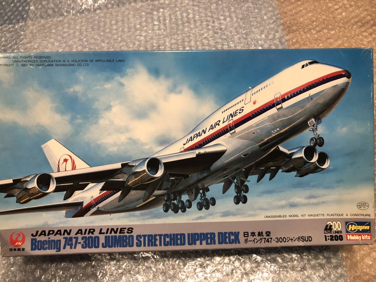 Yahoo!オークション - ハセガワ1/200 B747-300 747 日本航空 JAL 鶴丸