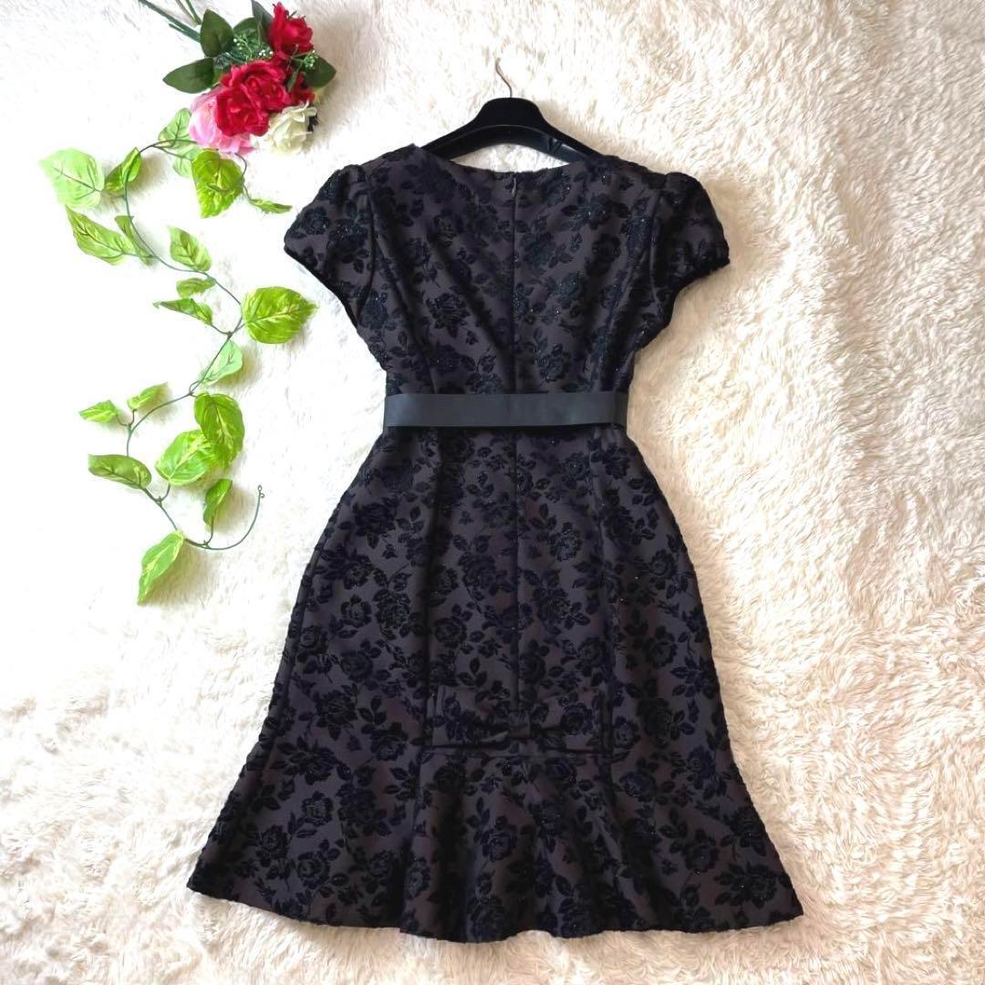 大きいサイズ M'S GRACY エムズグレイシー ワンピース L 総柄 花 バラ