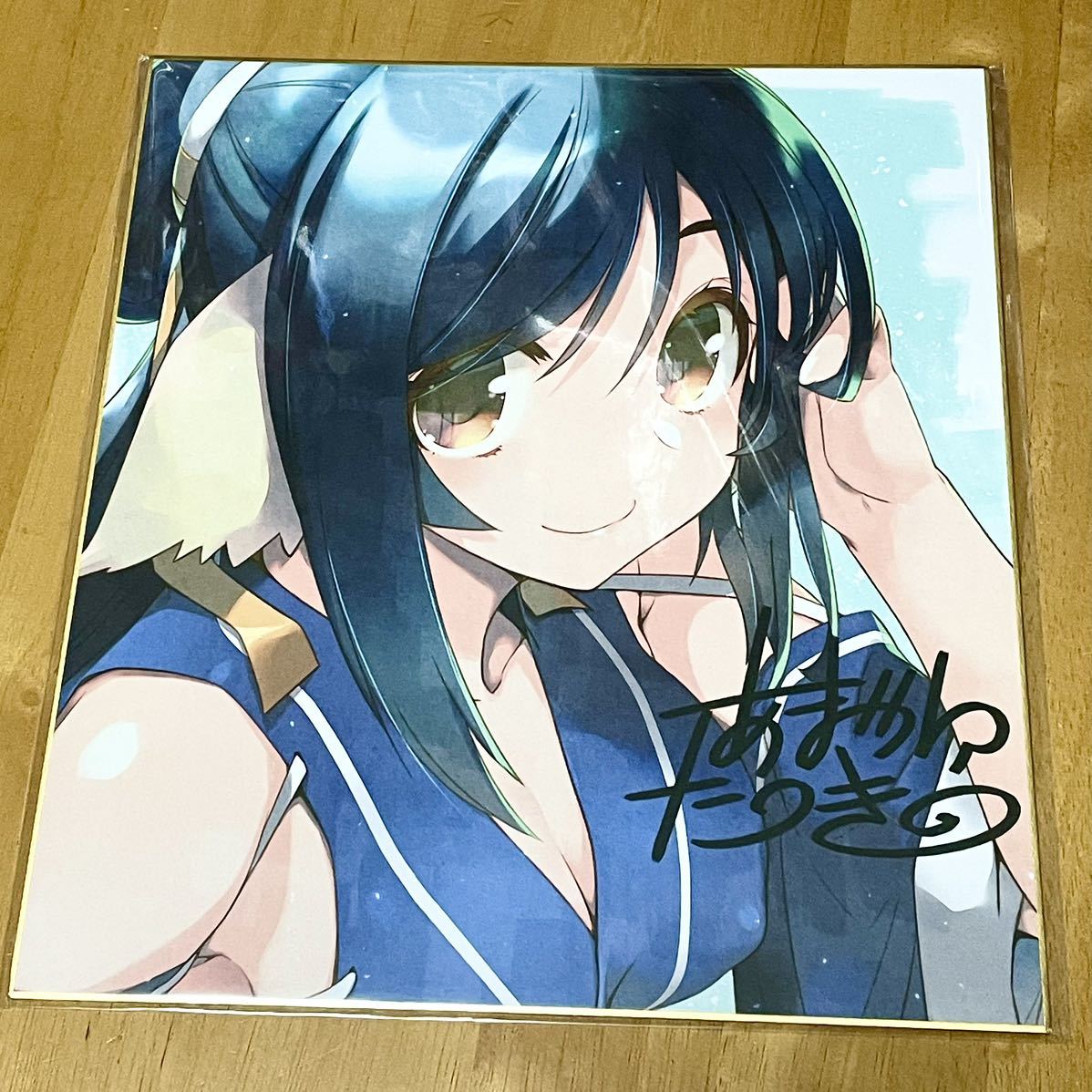 うたわれるもの ロストフラグ 甘露樹箔押しサイン入り描き下ろし 複製