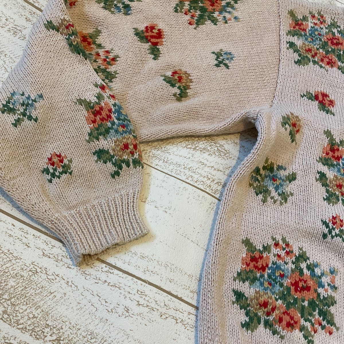 ヌガーシュガーnougat sugar コットンニットカーディガン 春物