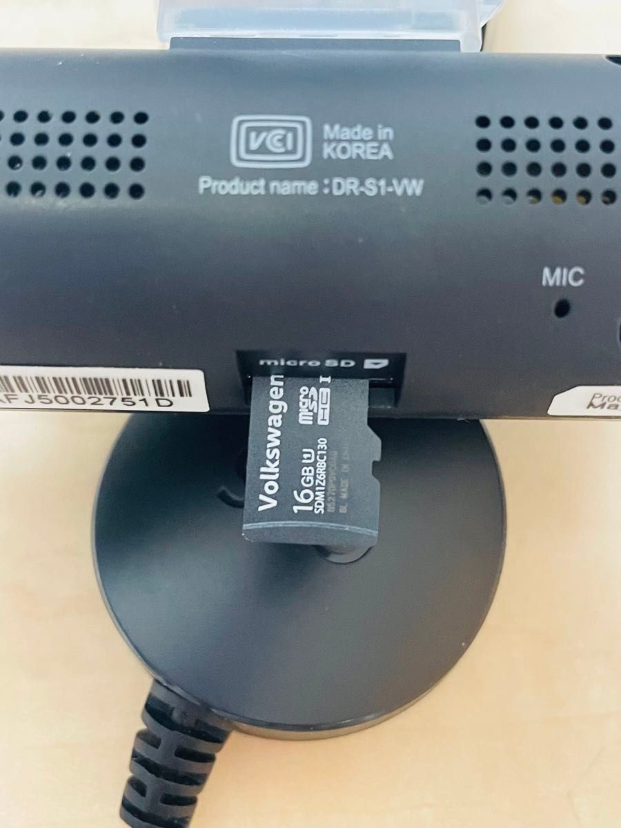VW 純正 前後2カメラ ドライブレコーダー DR-S1-VW フォルクスワーゲン