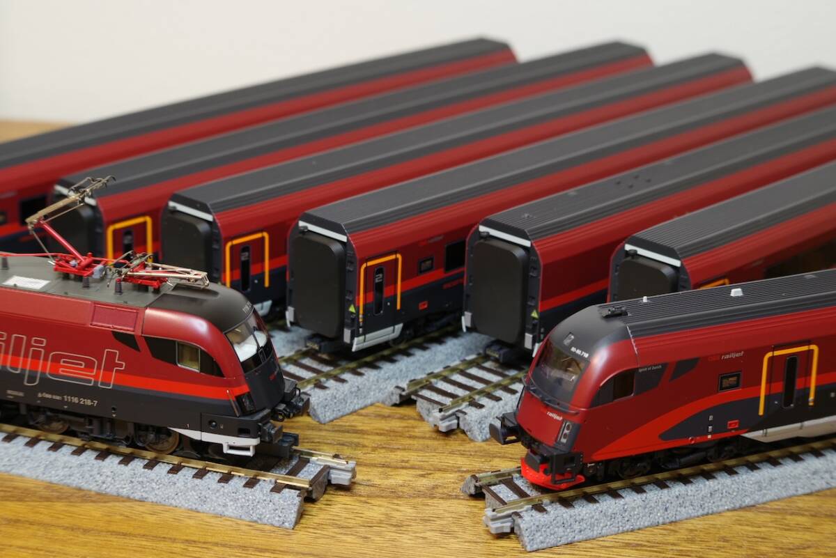 Roco Railjet 8両セット ÖBB DCC Yahoo!オークション - Roco Railjet 8