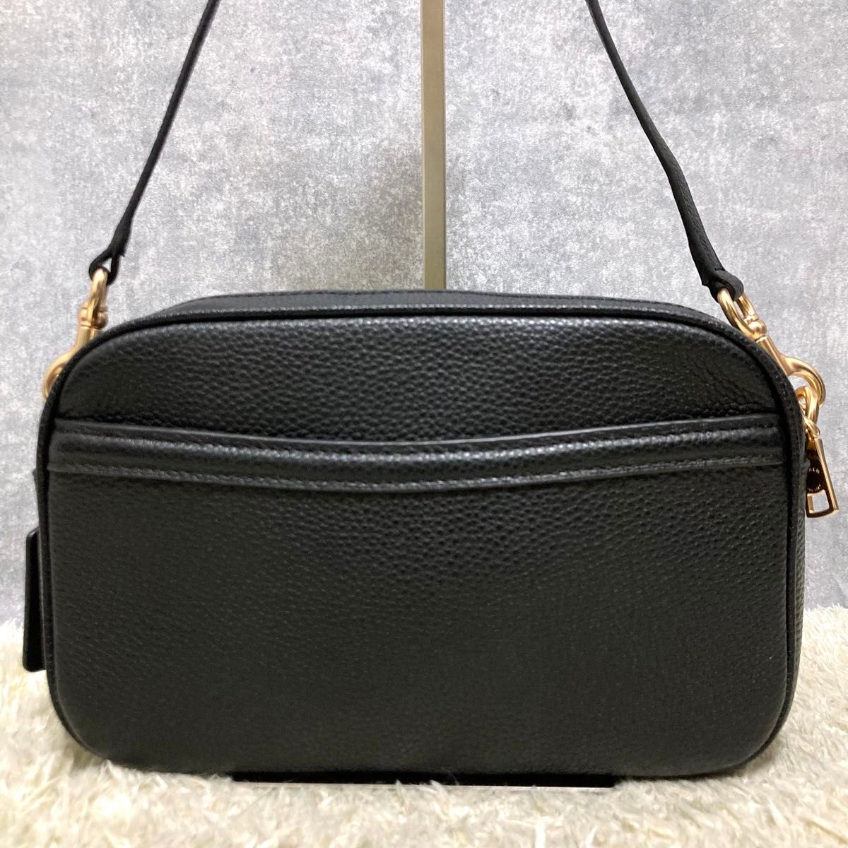 極美品】COACH コーチ ショルダーバッグ レザー 型押し 大容量
