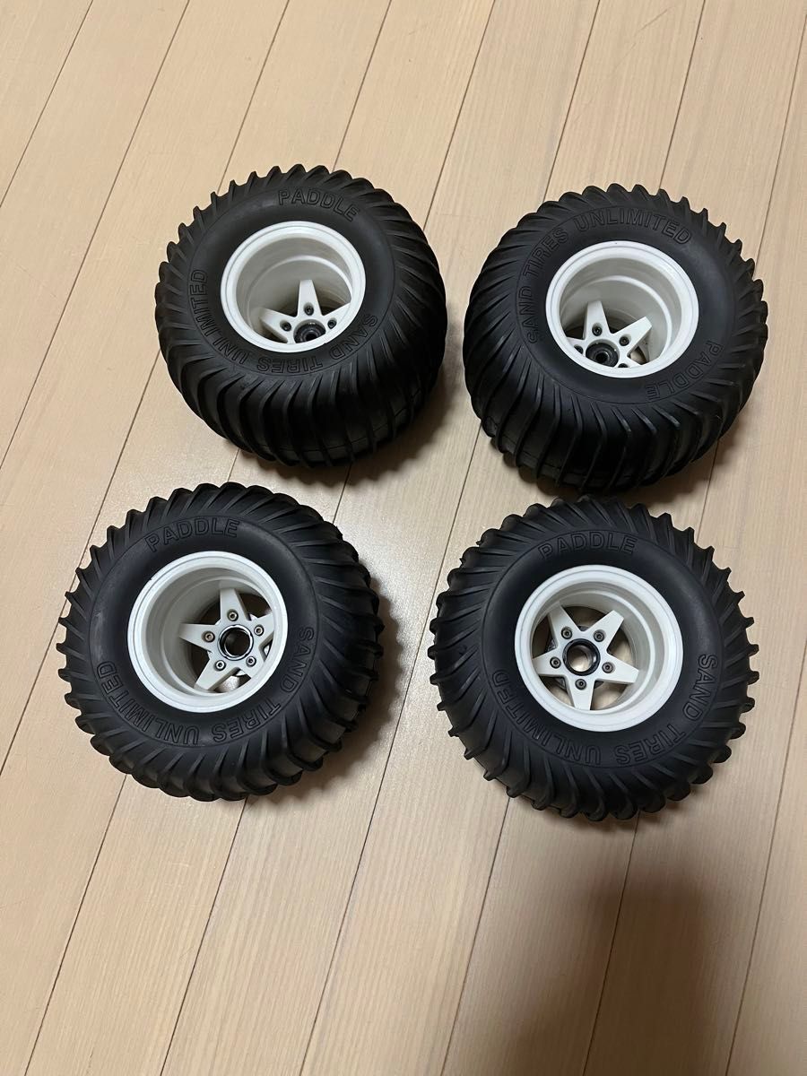 タミヤ ランチボックス ワイルドウィリー パドルタイヤ スターホイール