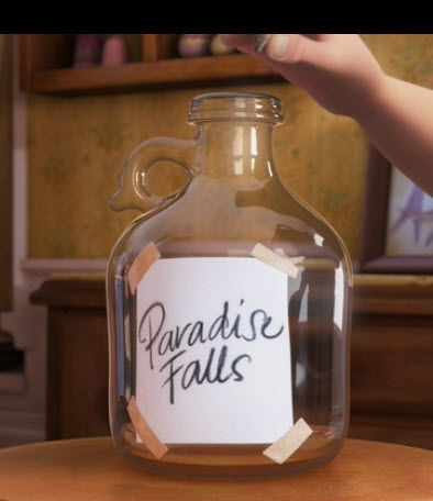 ディズニーストア カールじいさんの空飛ぶ家 リアルサイズ 貯金箱 実物