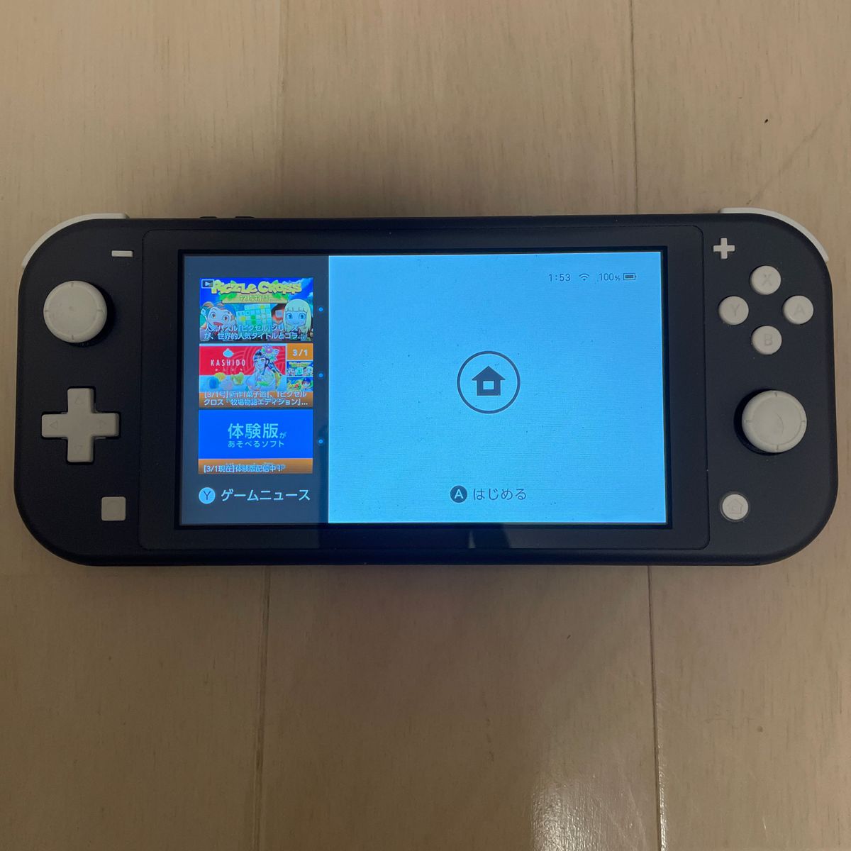 ニンテンドースイッチライト(本体 充電器のみ) 箱無し 256M sdカード