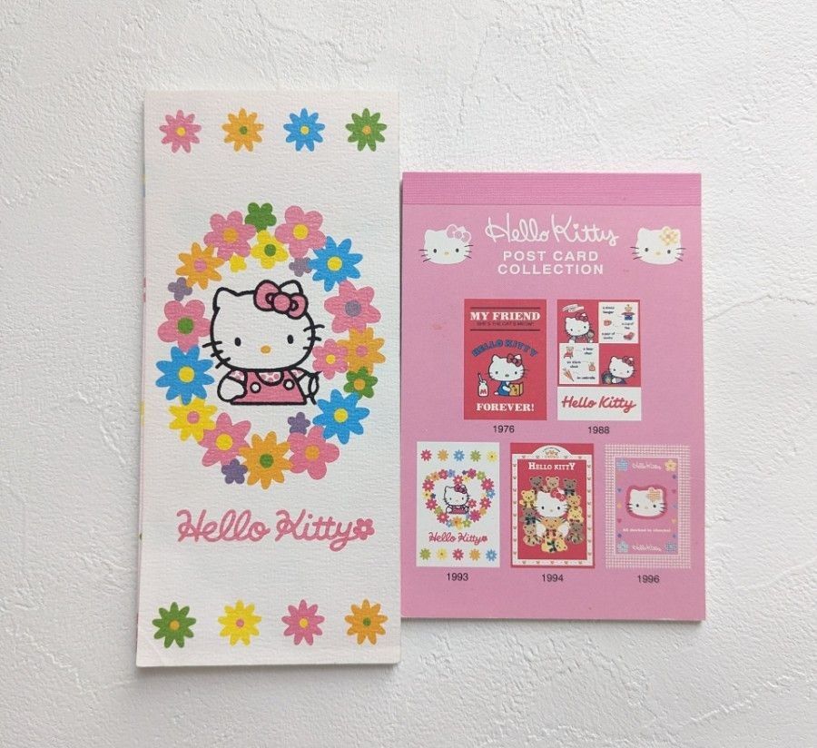 HELLO KITTY キティちゃん ハガキ メモ帳 レトロ 昭和 ハローキティ
