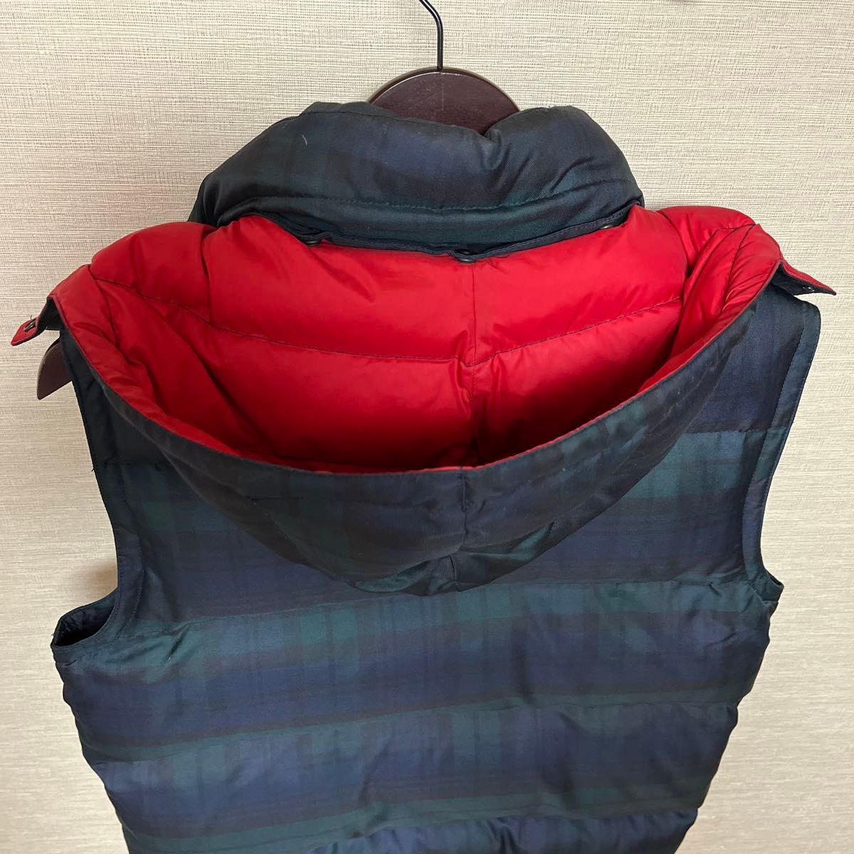 ポロ ラルフローレン Polo Ralph Lauren ダウンベスト 深緑チェック