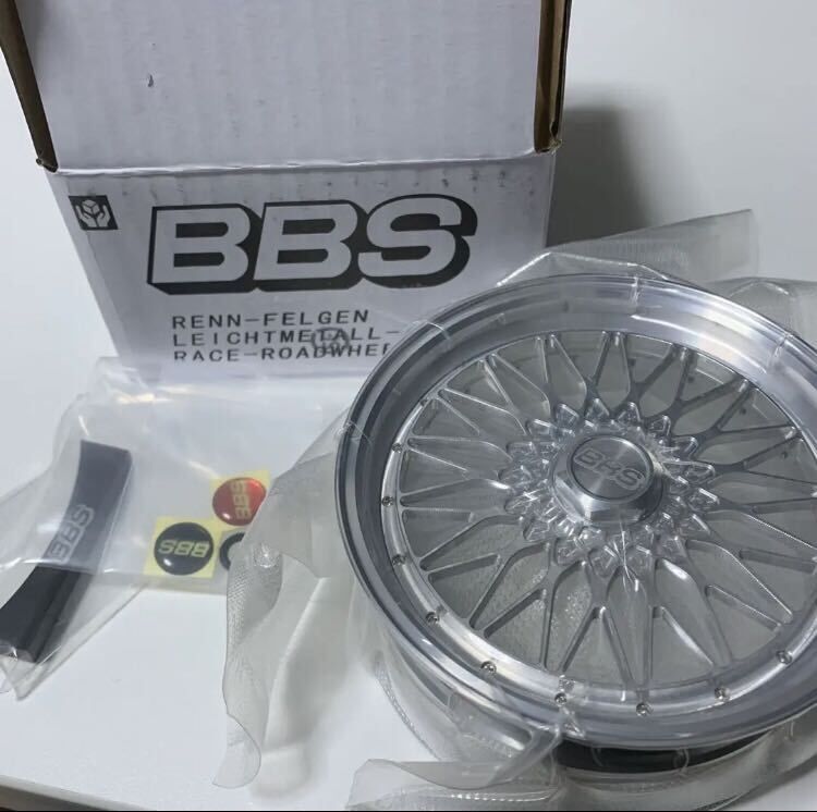 新品 BBS RS シルバー ミニチュアオブジェ アルミホイール フィギュア