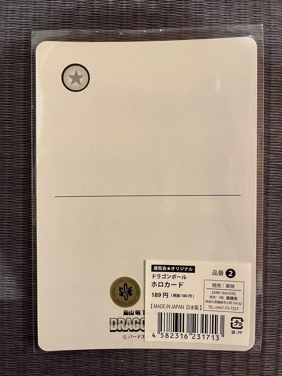 超2013 ドラゴンボール展 限定 鳥山明 描き下ろし柄 ホロカード ポスト