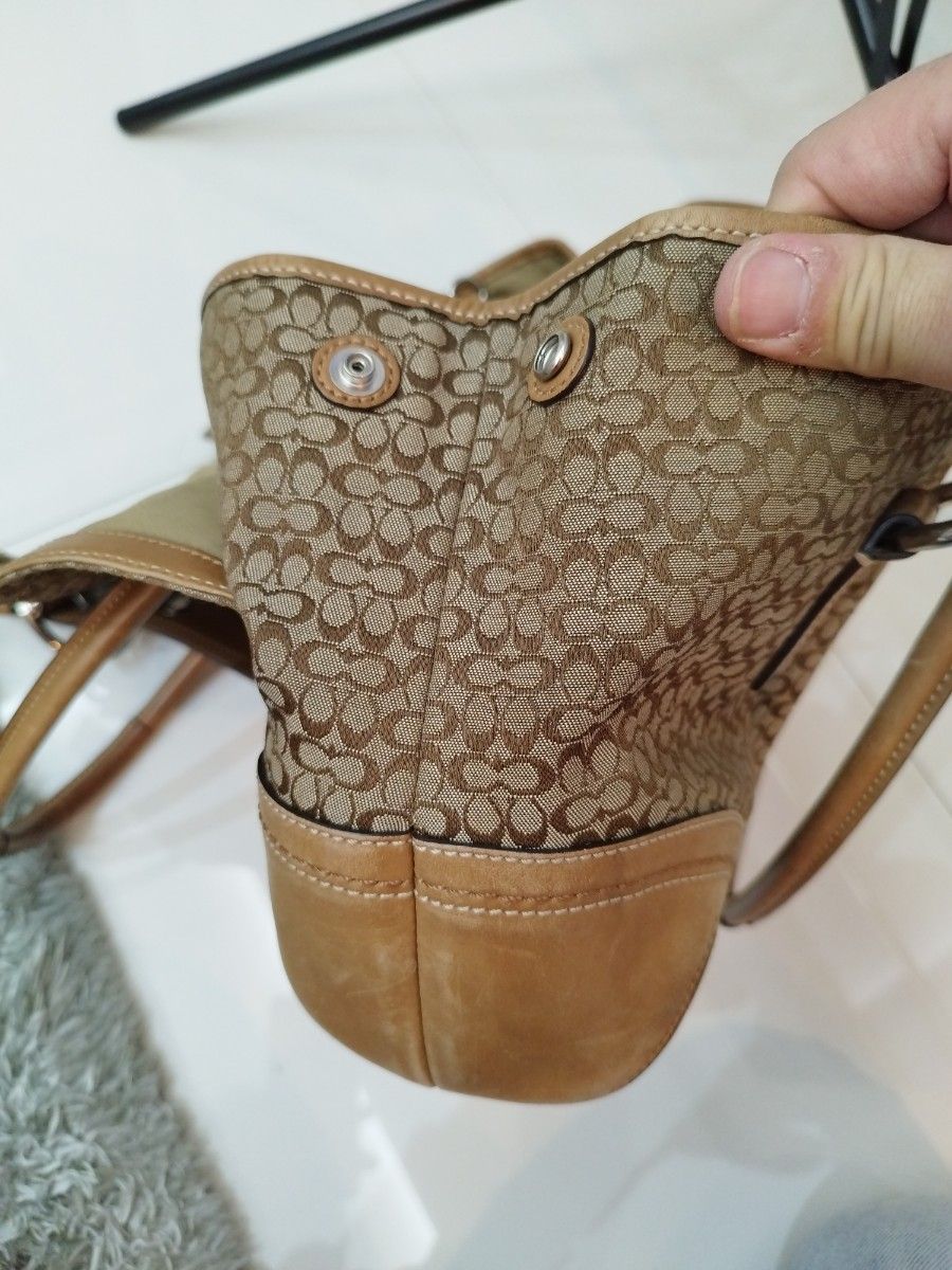 コーチ ソーホーミニシグネチャーフラップサッチェル ハンドバッグ