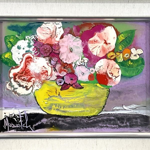 Yahoo!オークション - 真作 油彩・原画 MARCESTEL マークエステル 『空