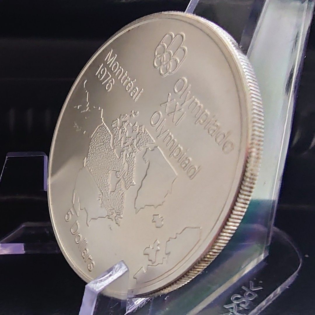 1976年カナダ銀貨 モントリオールオリンピック記念銀貨 北アメリカ
