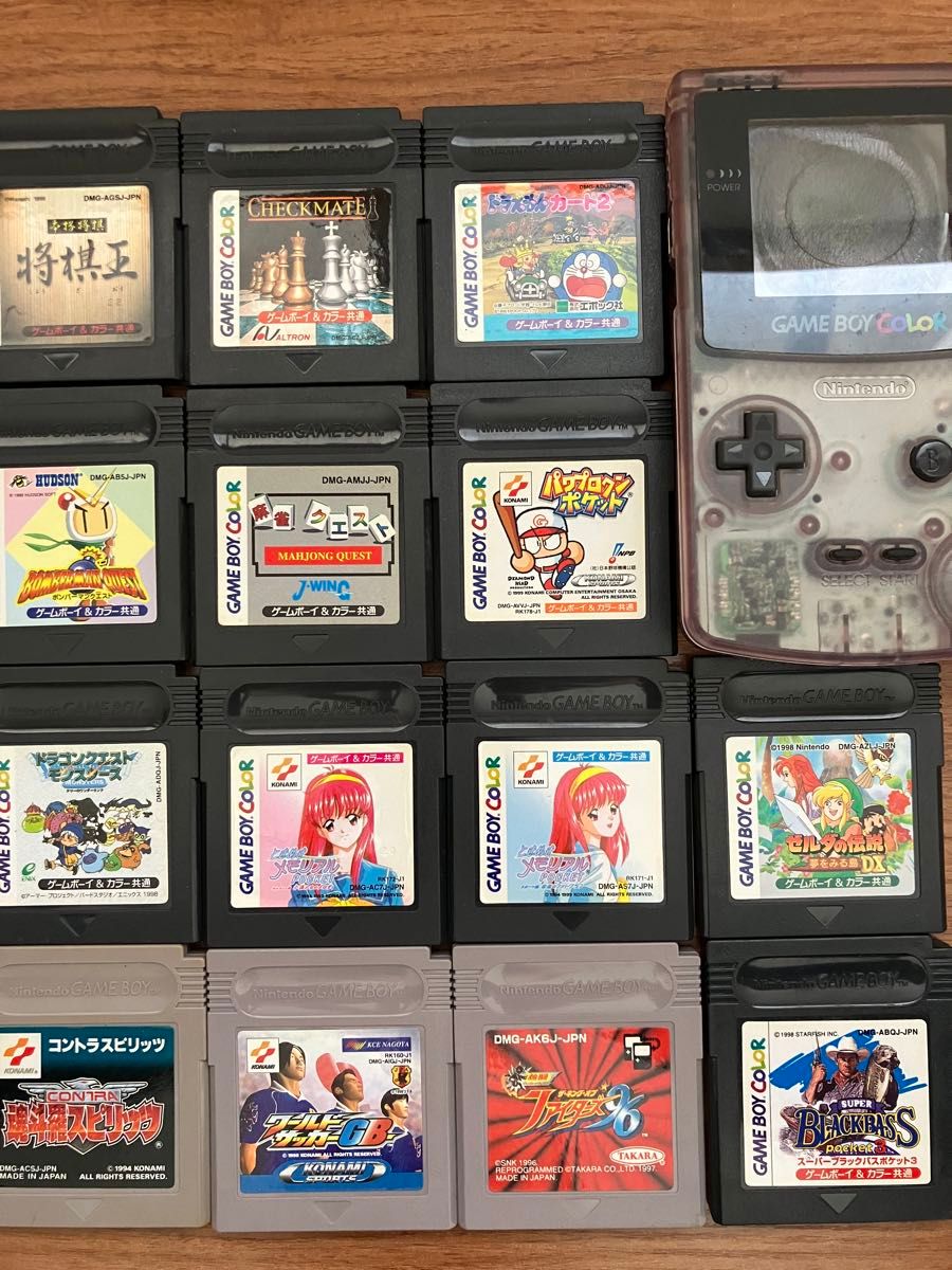 ゲームボーイ カラー ソフト カセット セット 説明書数点 本体は起動せ