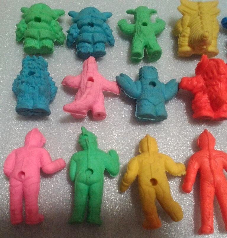 送料無料 当時物 昭和レトロ ウルトラマン消しゴム 怪獣 パチもの レア