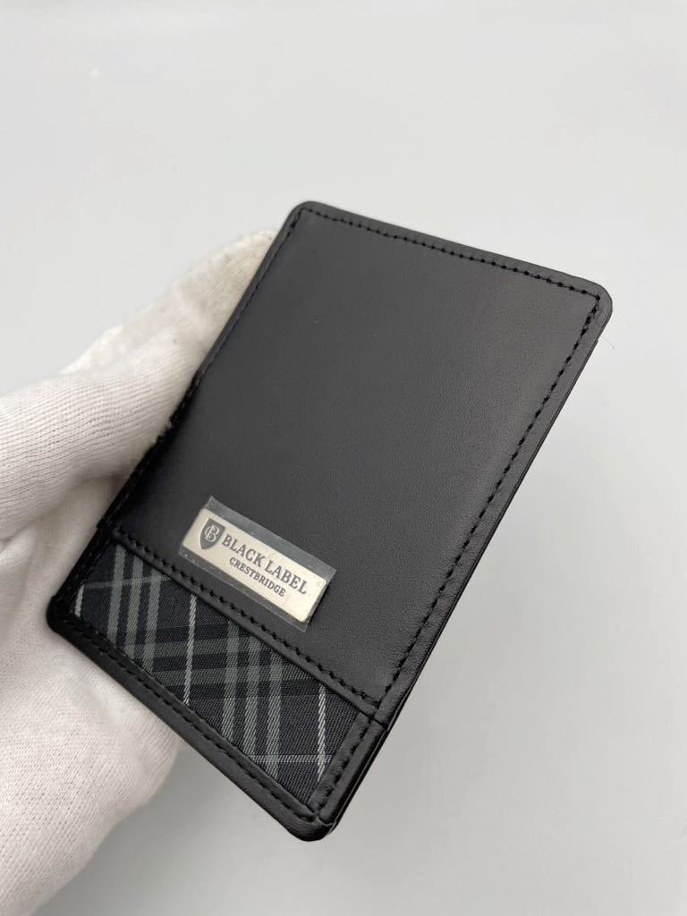 未使用品 クレストブリッジ ブラックレーベル 定期入れ ブラック