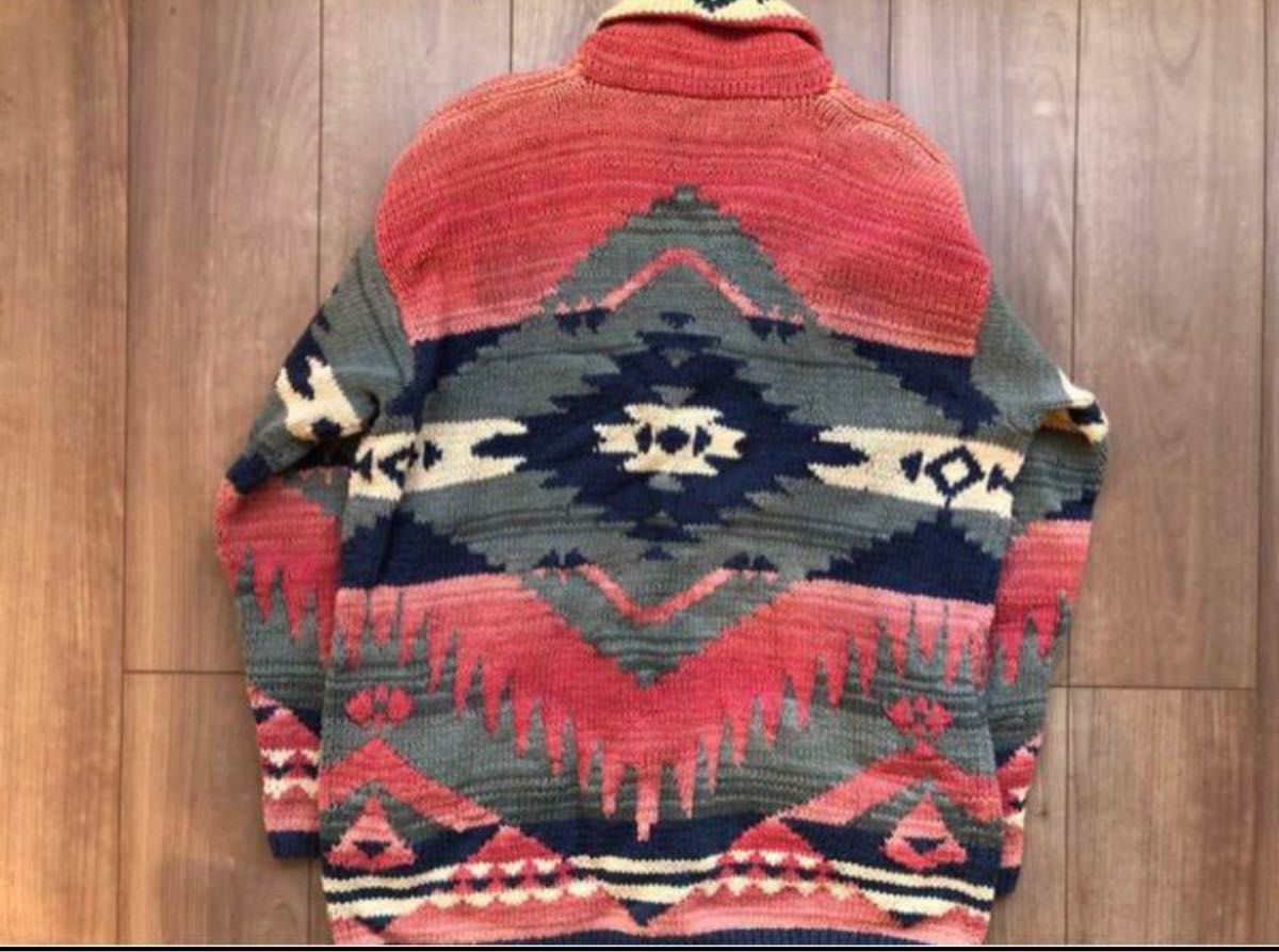 ラルフローレン ネイティブ ハンドニット カーディガン L｜Yahoo