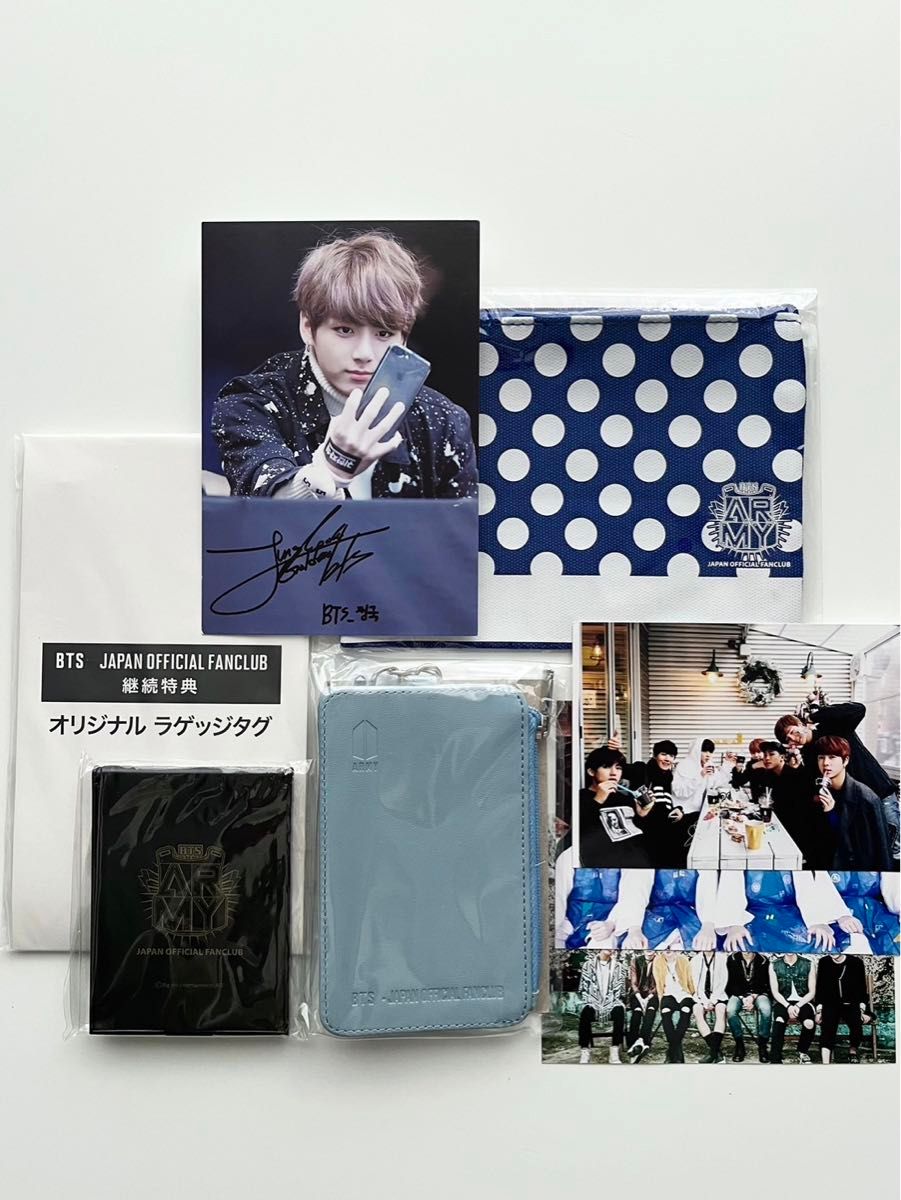 BTS bts JAPAN FC会員継続特典 グッズ FC限定 ラゲッジタグ ミラー