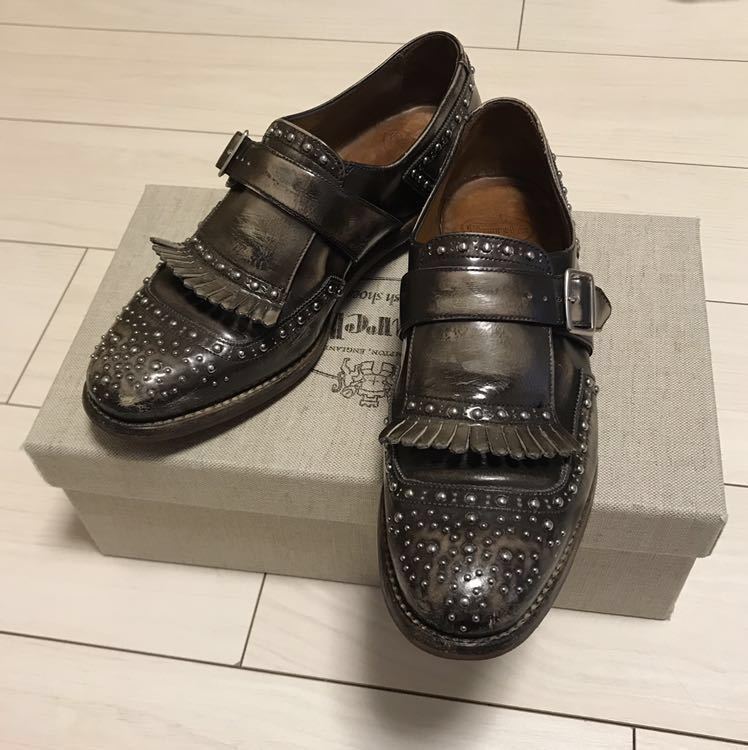 未使用 Church's シャンガイ SHANGHAI ヴィンテージ加工 スタッズ