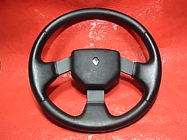 USED Renault クリオ ウイリアムズ レザー ステアリング 純正 ボス付