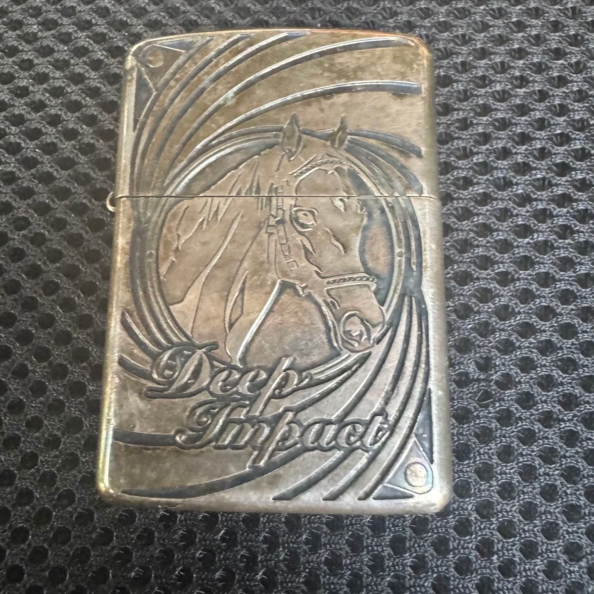 ディープインパクト 7冠 ジッポー ZIPPO ライター 喫煙具 メタル 木箱