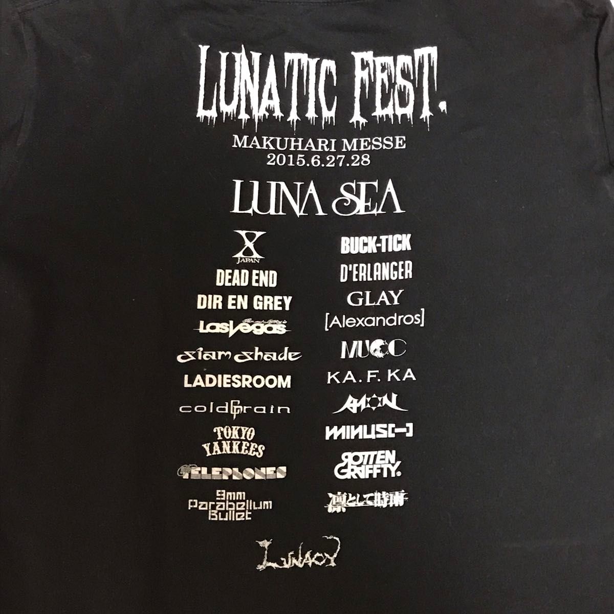 LUNA SEA LUNATIC FEST 2015 Tシャツ / ルナシー ルナフェス｜Yahoo