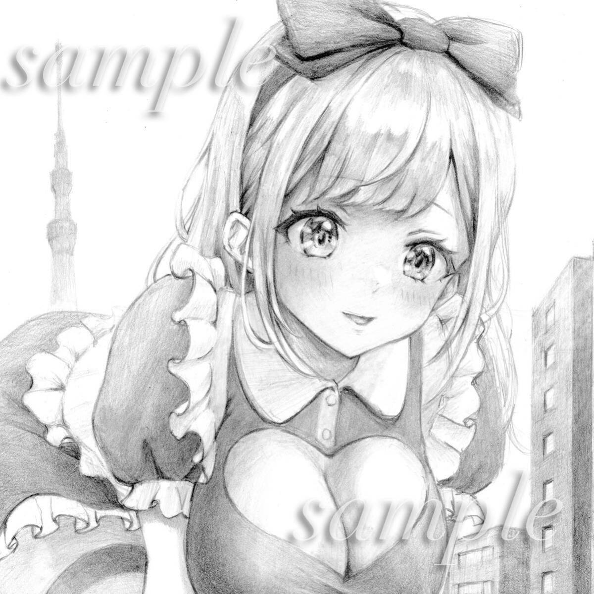 Yahoo!オークション - 【オリジナル手描きイラスト】 「巨大化アリス」