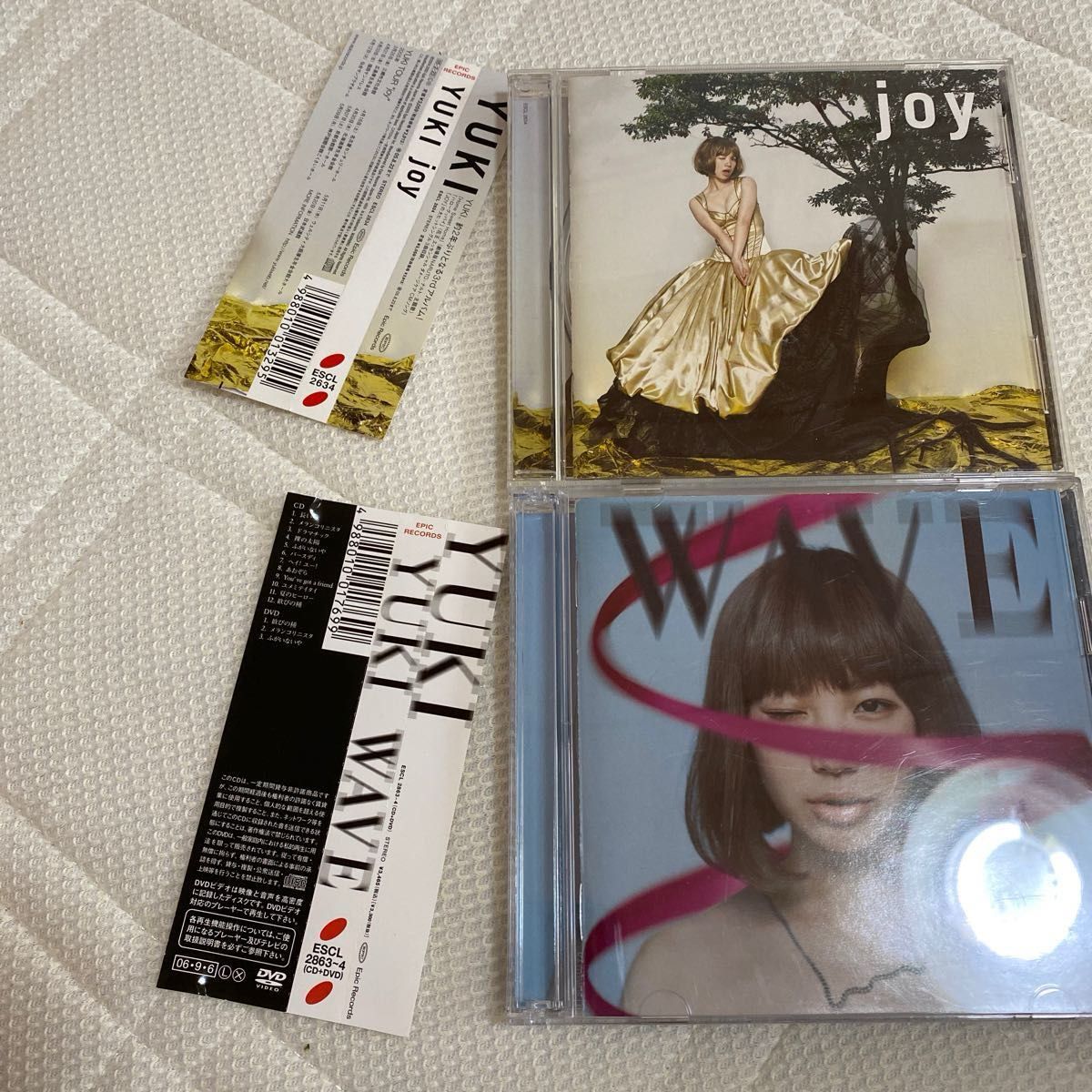 YUKI アルバム2枚＋シングル2枚 WAVE 2枚組【ディスク2はDVD】／joy