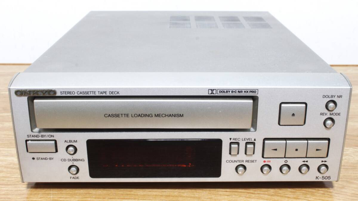 希少】 ONKYO カセットテープデッキ コンポ K-505 動作確認済 希少