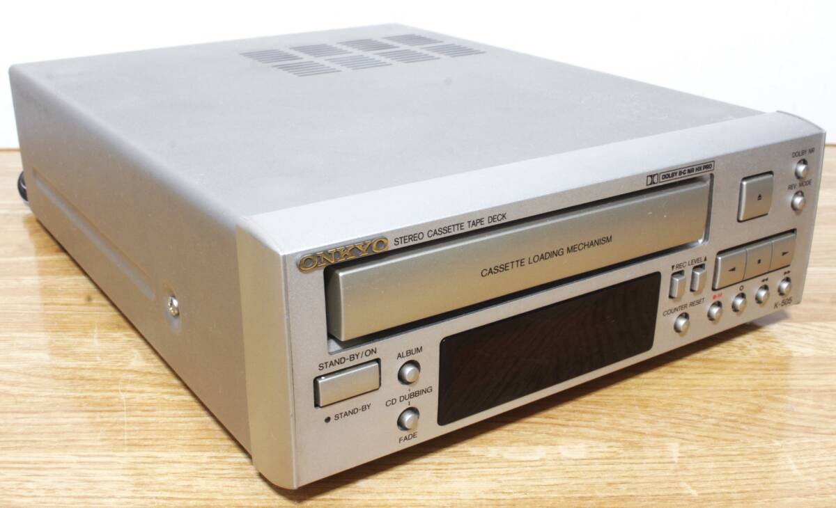 希少】 ONKYO カセットテープデッキ コンポ K-505 動作確認済 希少