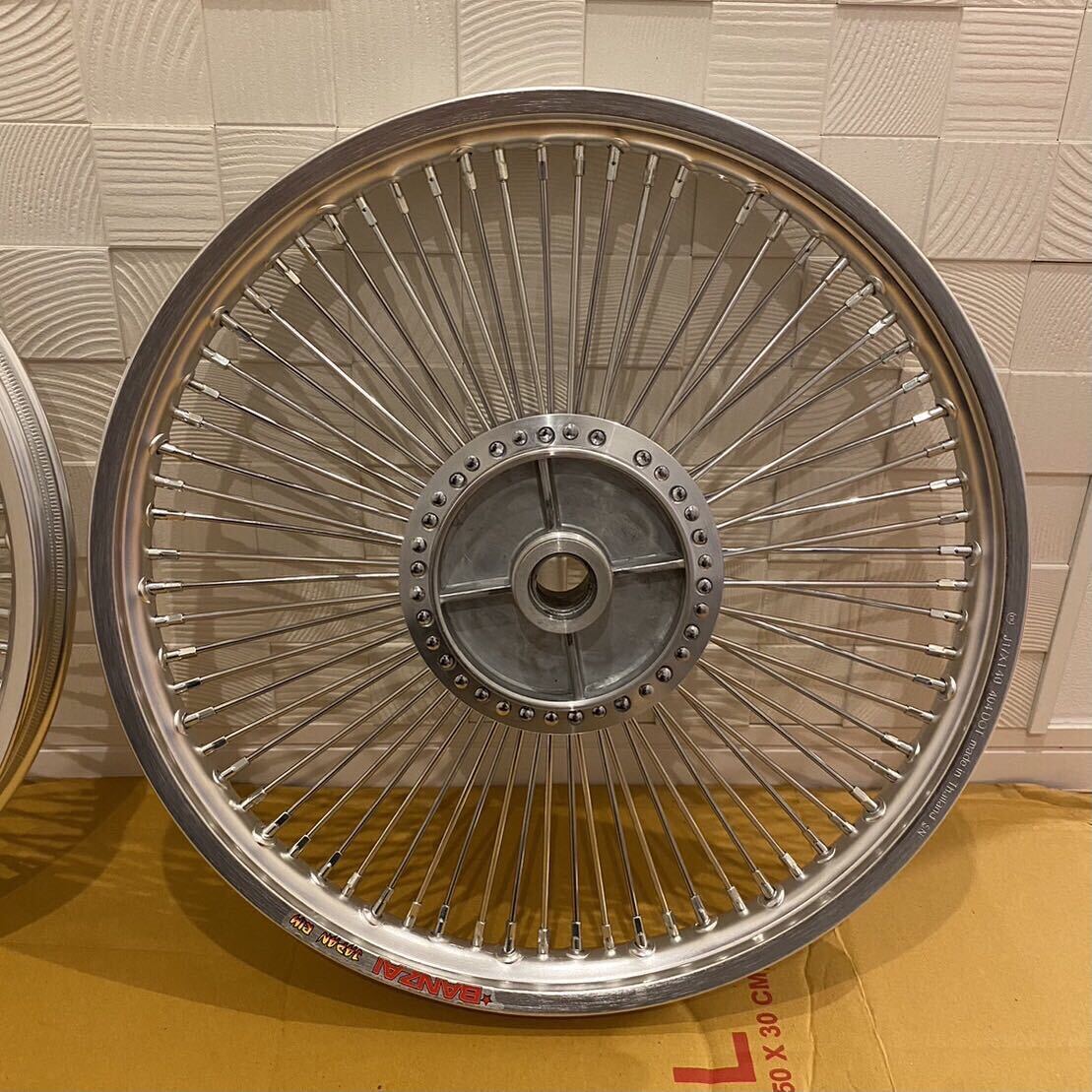 前後17インチ スーパーカブ WAVE110 71スポークホイール シルバー 新品