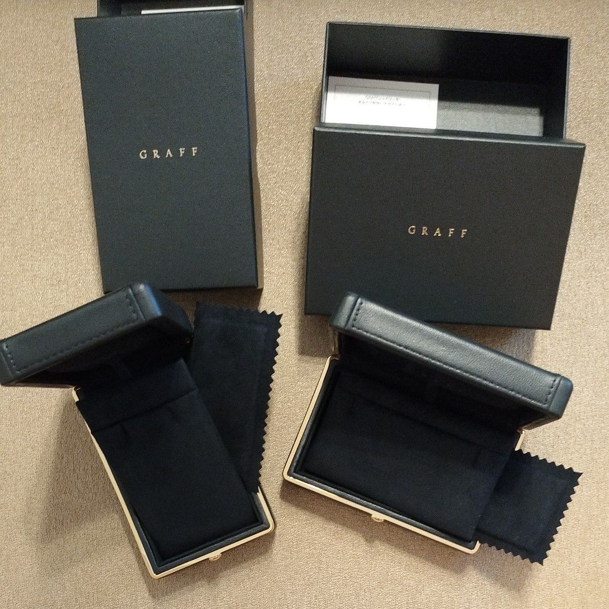 GRAFFジュエリーケース ペンダントケース縦 横2点 空箱 グラフ graff