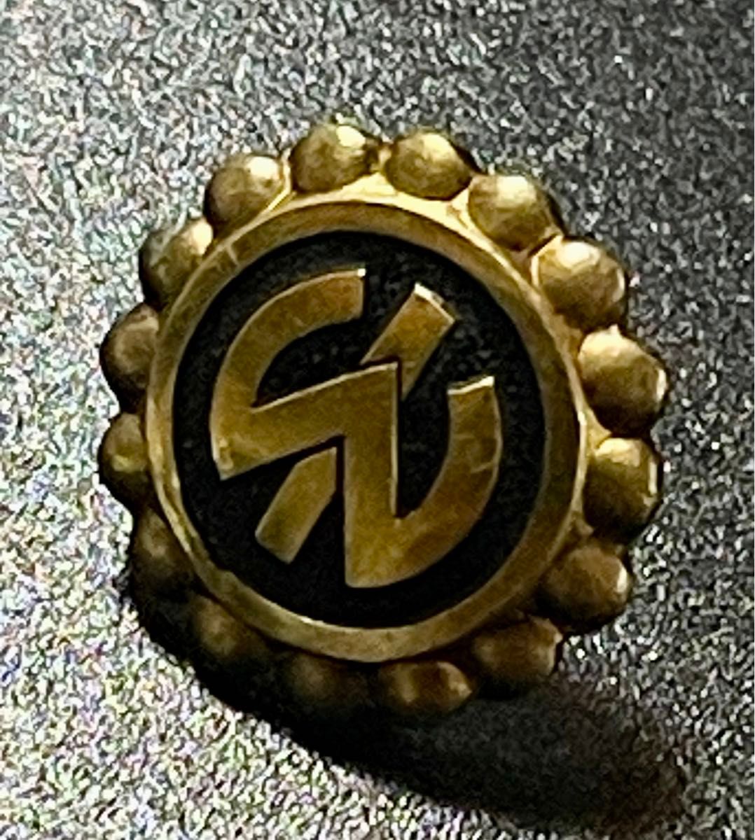 南満州鉄道 バッジ 『純銀金張』刻印あり 旧日本軍 大日本帝国 史料