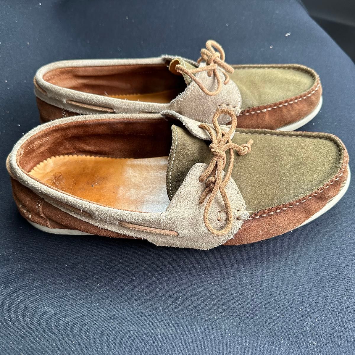 レザーデッキシューズ41（26 4CM）ZARAザラ レザー スエード 靴｜Yahoo