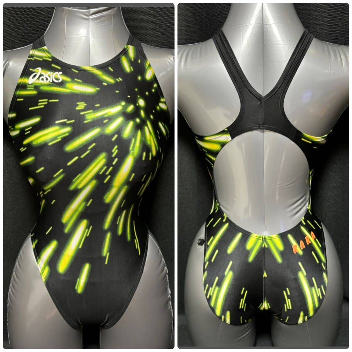 Yahoo!オークション - 【美品】アシックス ハイカット 競泳水着 Lサイ
