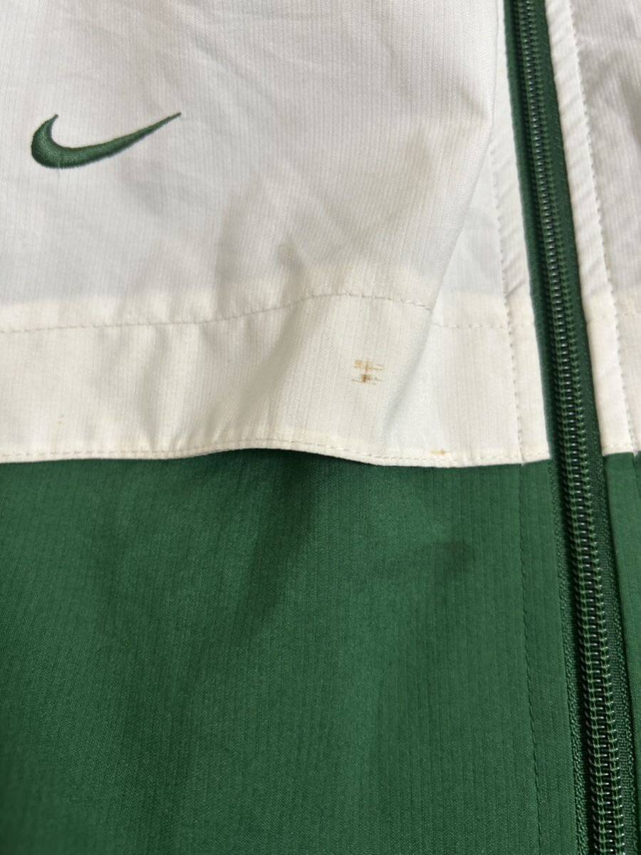 NIKE ナイロンジャケット 古着 ナイキ 90s XL グリーン 緑 旧タグ