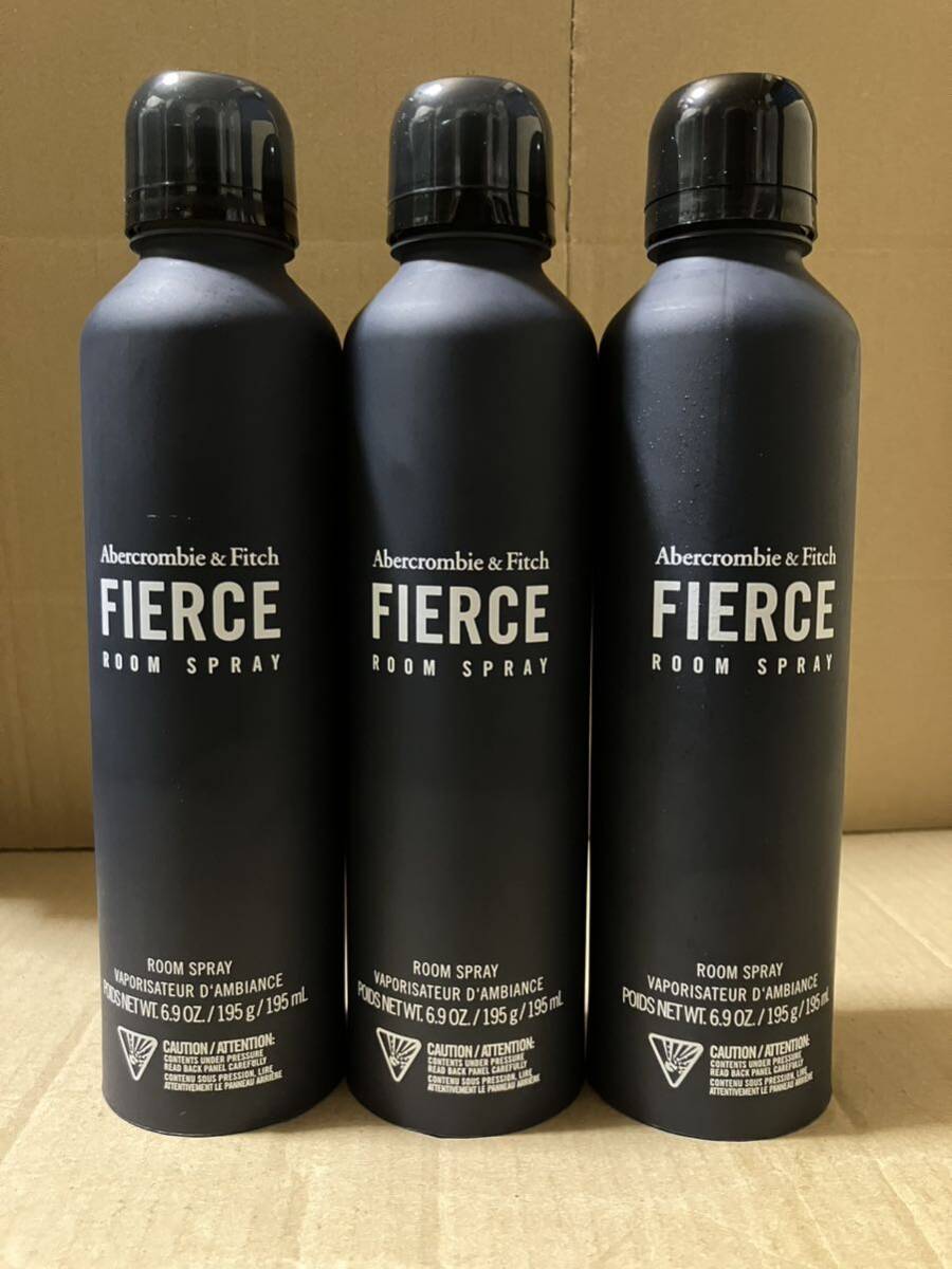 新品未使用品】正規品 アバクロ フィアース ルームスプレー 195ml 3本