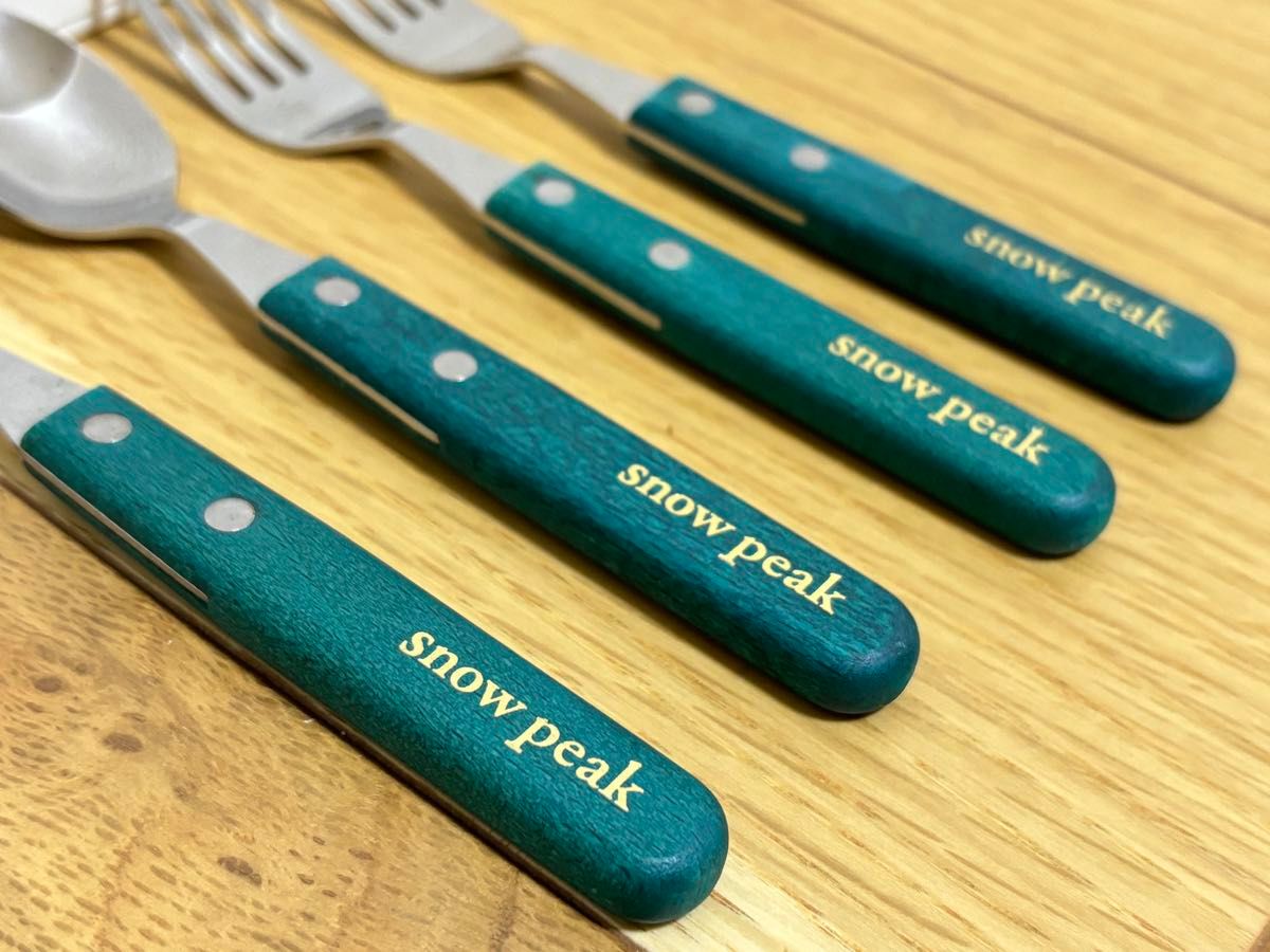 スノーピーク グリーンパーティ フォーク＆スプーン4セット｜Yahoo
