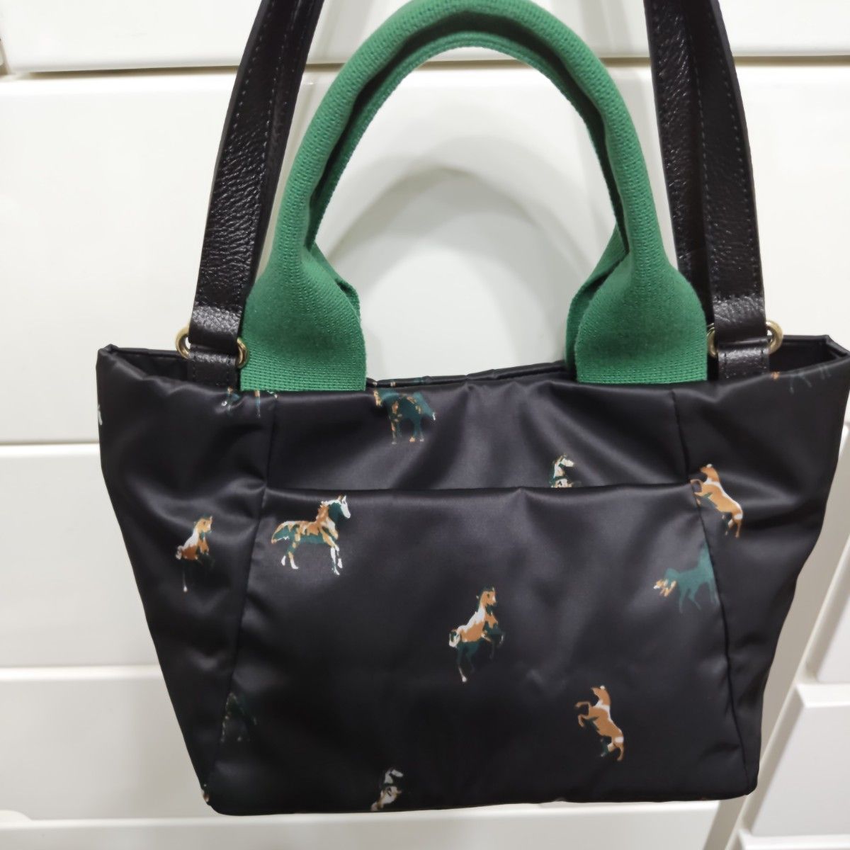 最終お値下げ 美品 ラシット ダブルハンドルトートバッグ woodlader