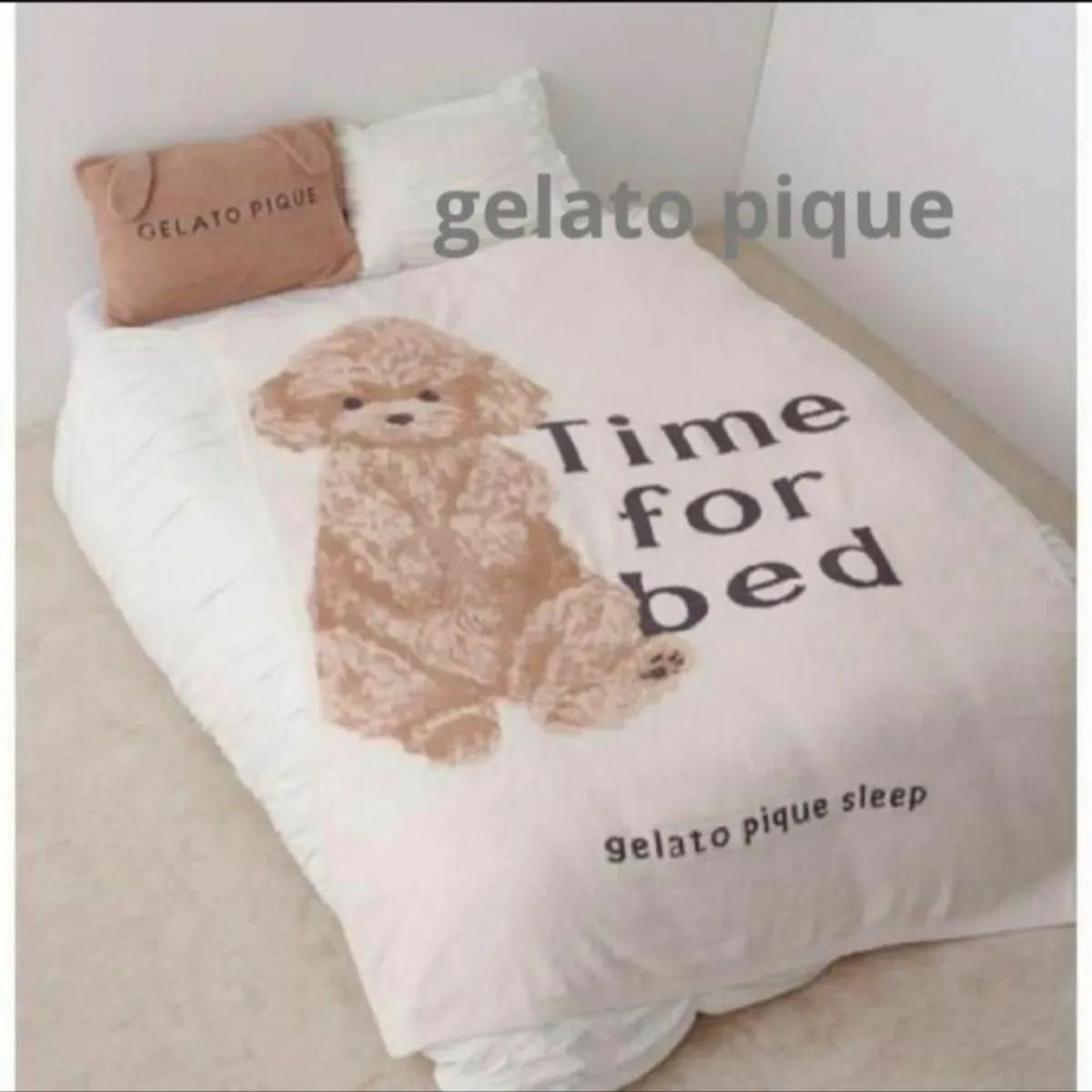 gelato pique ジェラートピケ CAT DOG ジャガード マルチカバー 毛布