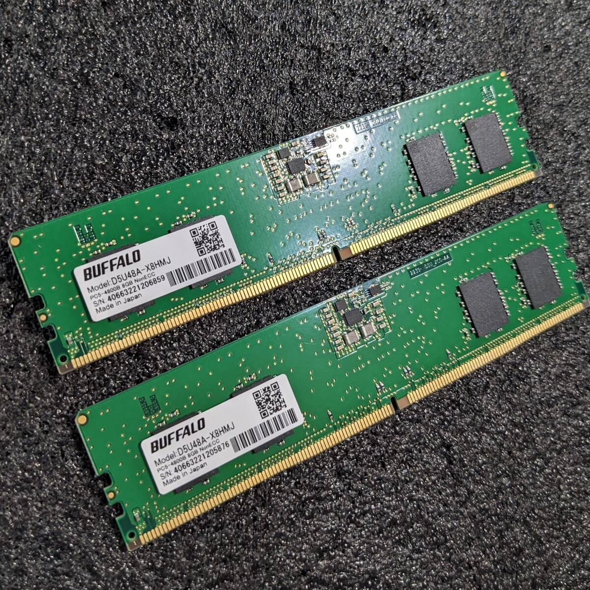 Yahoo!オークション - DDR5メモリ 16GB(8GB2枚組) BUFFALO D5U48A-X8HM
