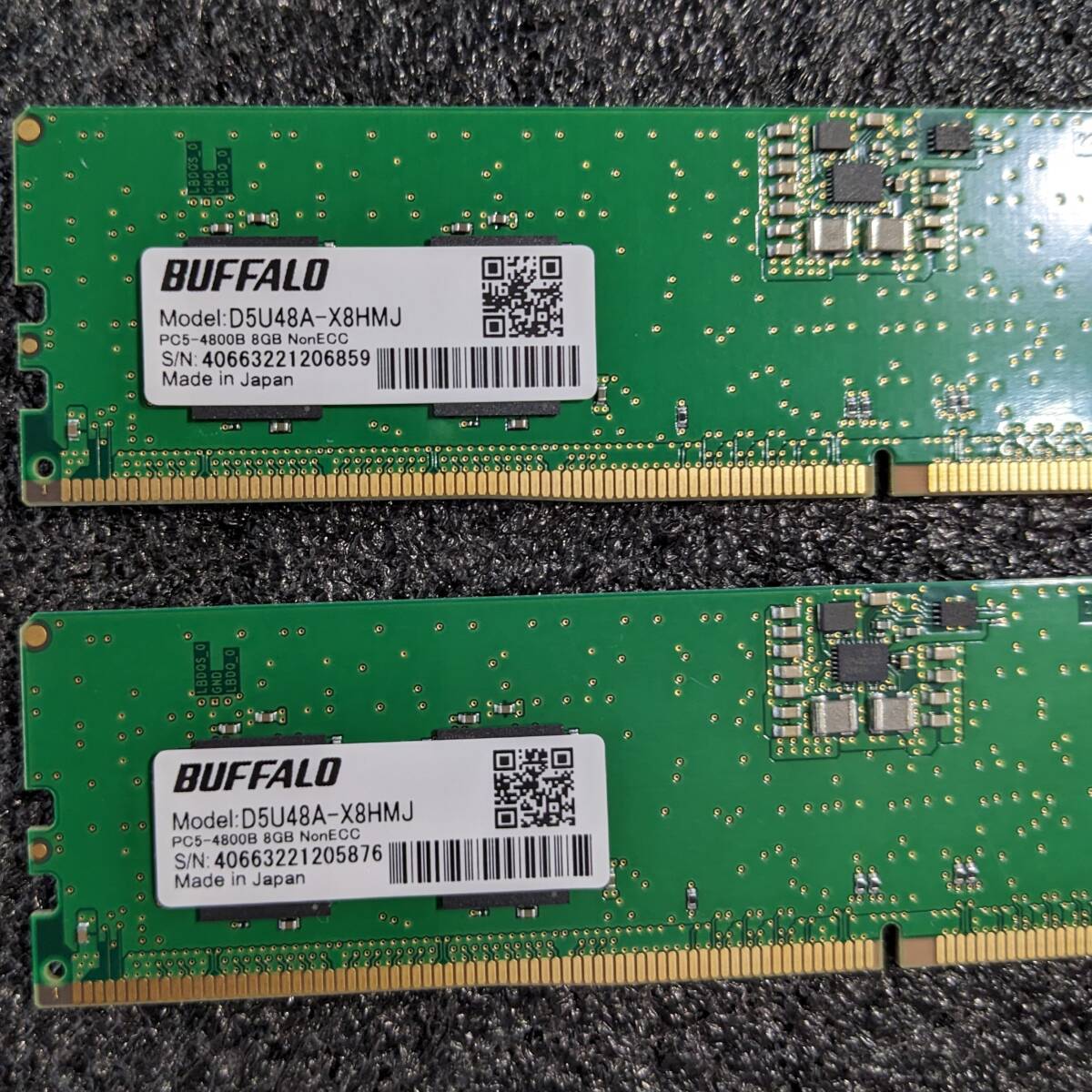 Yahoo!オークション - DDR5メモリ 16GB(8GB2枚組) BUFFALO D5U48A-X8HM