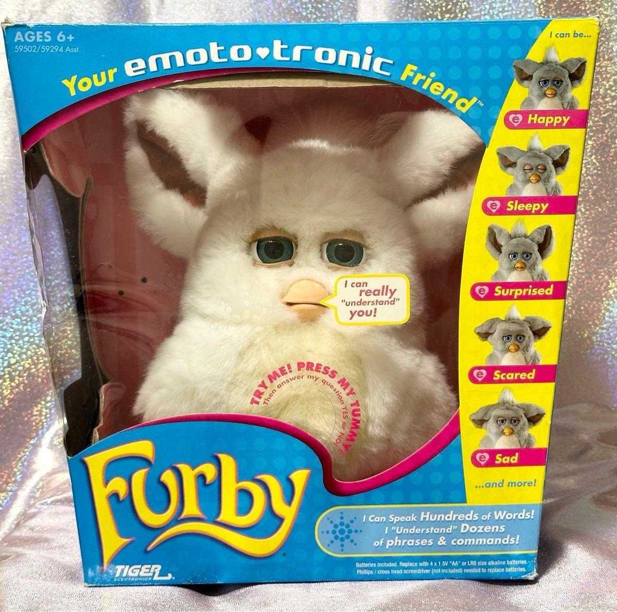 未使用品 ファービー2 シュガースノー 白×青目④ ホワイト×ブルーアイ