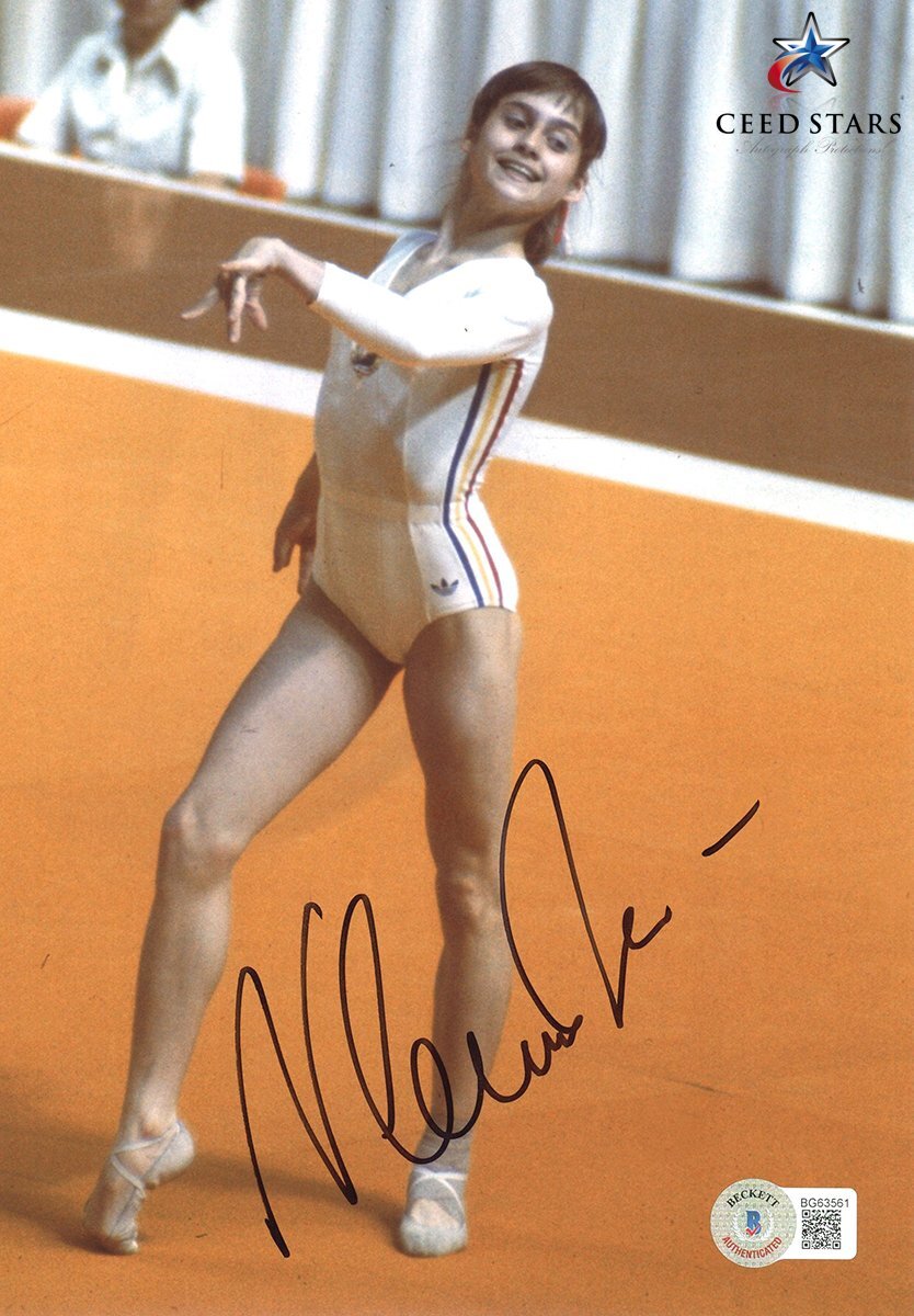 Yahoo!オークション - 【CS】ナディア・コマネチ 直筆 サイン 入り ポ